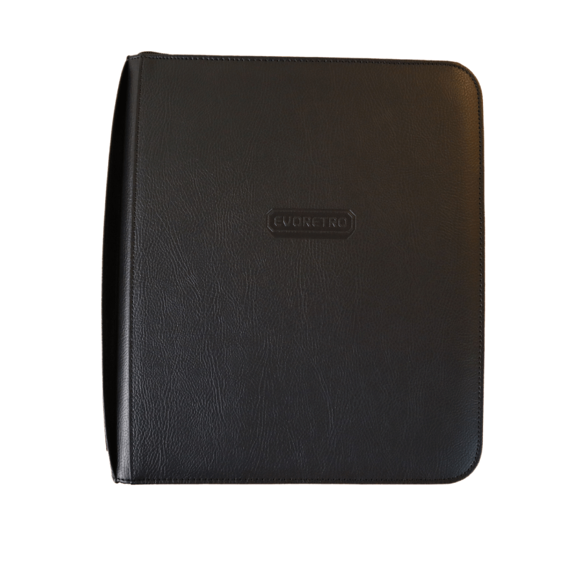 9-pocket binder pages for trading cards – 40-sheet card storage pages – EVORETRO black