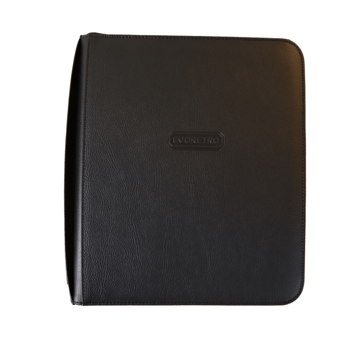 9-pocket binder pages for trading cards – 40-sheet card storage pages – EVORETRO black