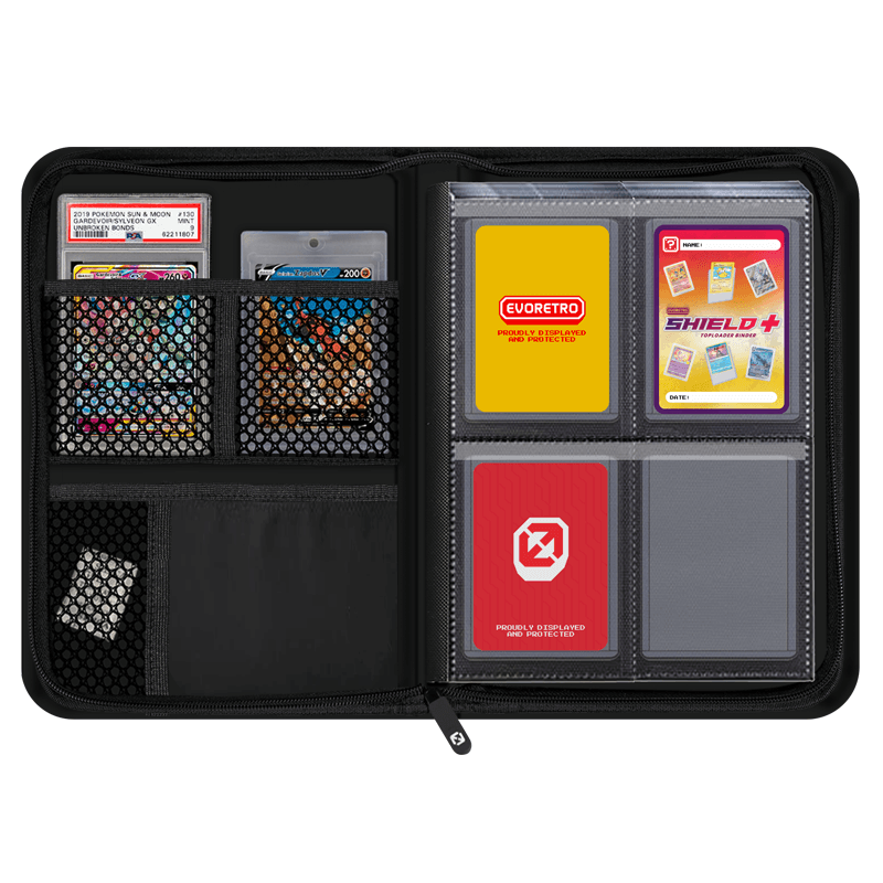 9-pocket binder pages for trading cards – 40-sheet card storage pages – EVORETRO