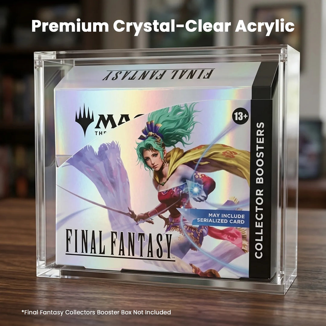 Magnetic Acrylic Display Case for MTG Universes Beyond: Final Fantasy Collector Boosters Box