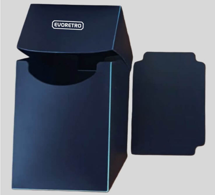 Durable plastic deck case for collectible cards – EVORETRO black 1