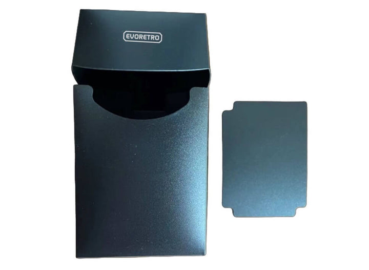 Durable plastic deck case for collectible cards – EVORETRO black
