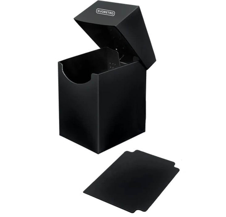 Durable plastic deck case for collectible cards – EVORETRO black
