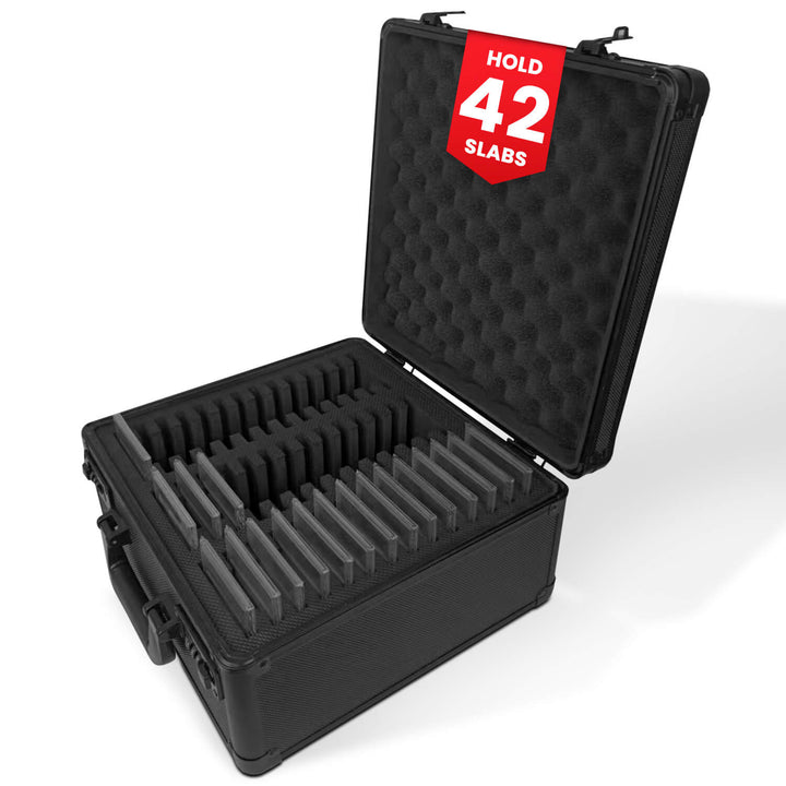 Protective 3-row case for organizing PSA and BGS graded cards – EVORETRO hold 42 slabs