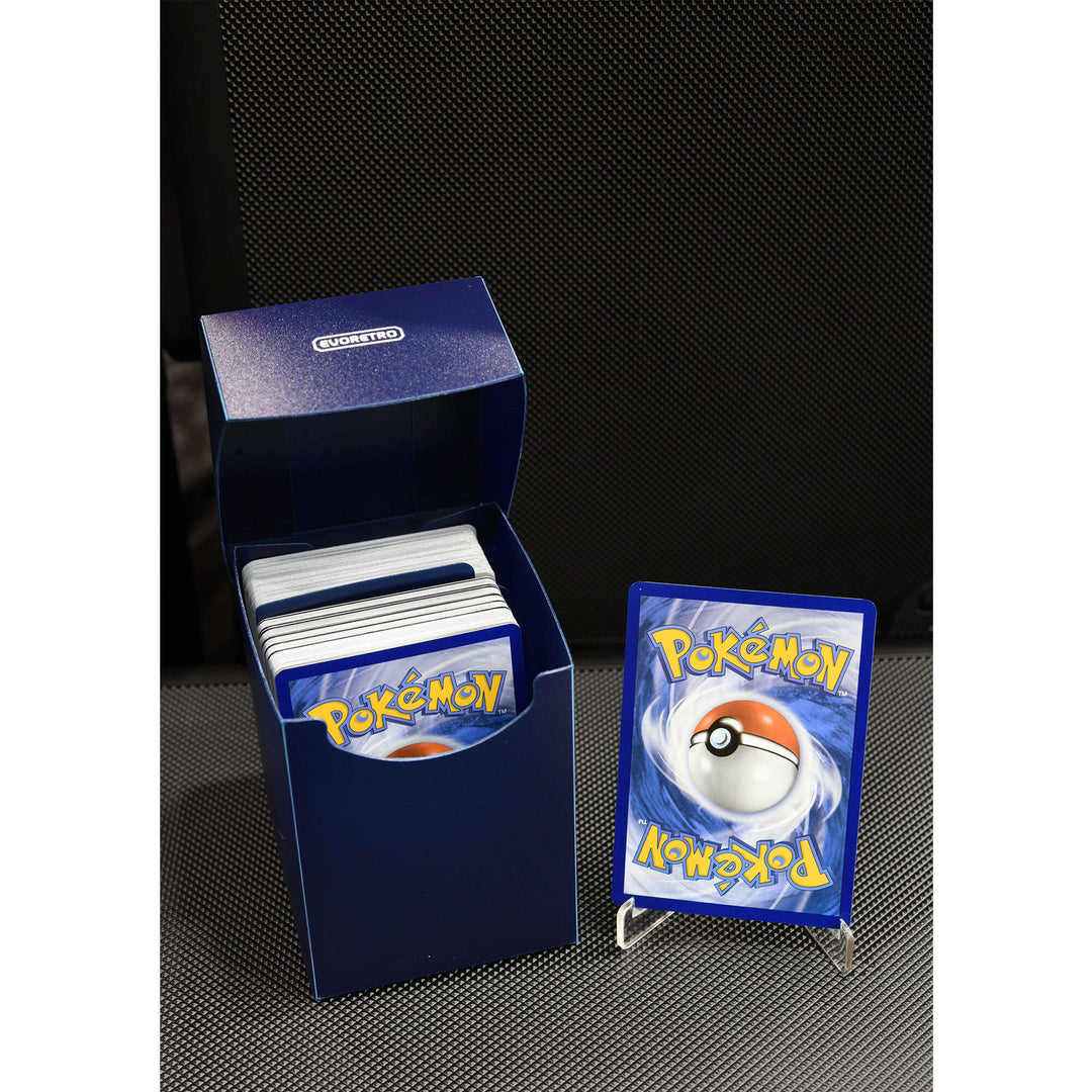 Durable plastic deck case for collectible cards – EVORETRO blue pokemon