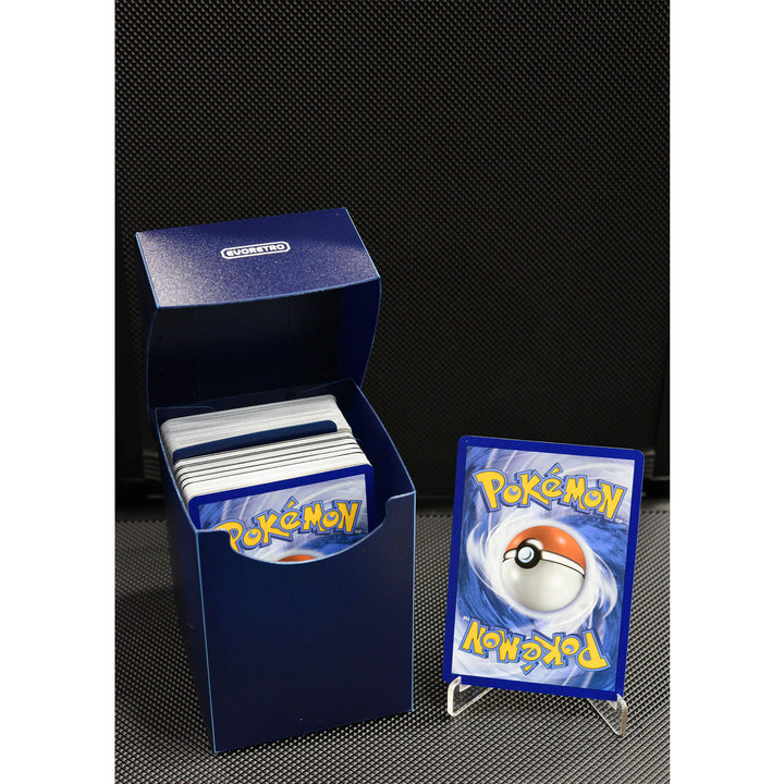 Durable plastic deck case for collectible cards – EVORETRO blue pokemon 2