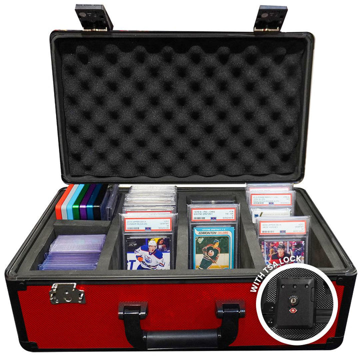 aluminum graded card storage box tsa lock