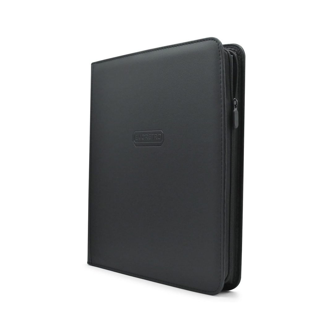 EVORETRO 4x3 Binder with Zipper fits 528 cards, Black