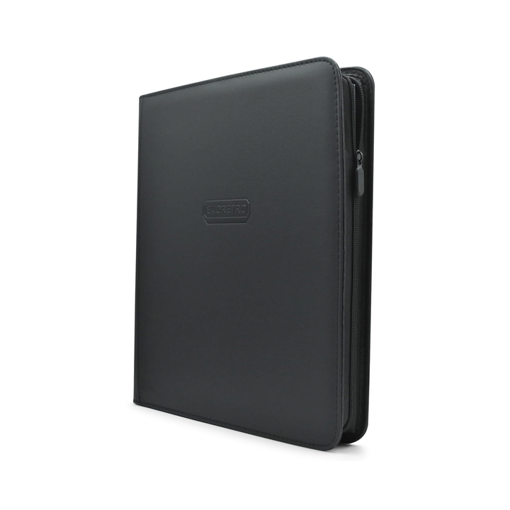 EVORETRO 4x3 Binder with Zipper fits 528 cards, Black