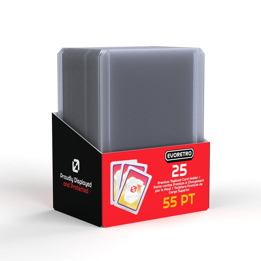 topload card holder 3x4 pack of 25